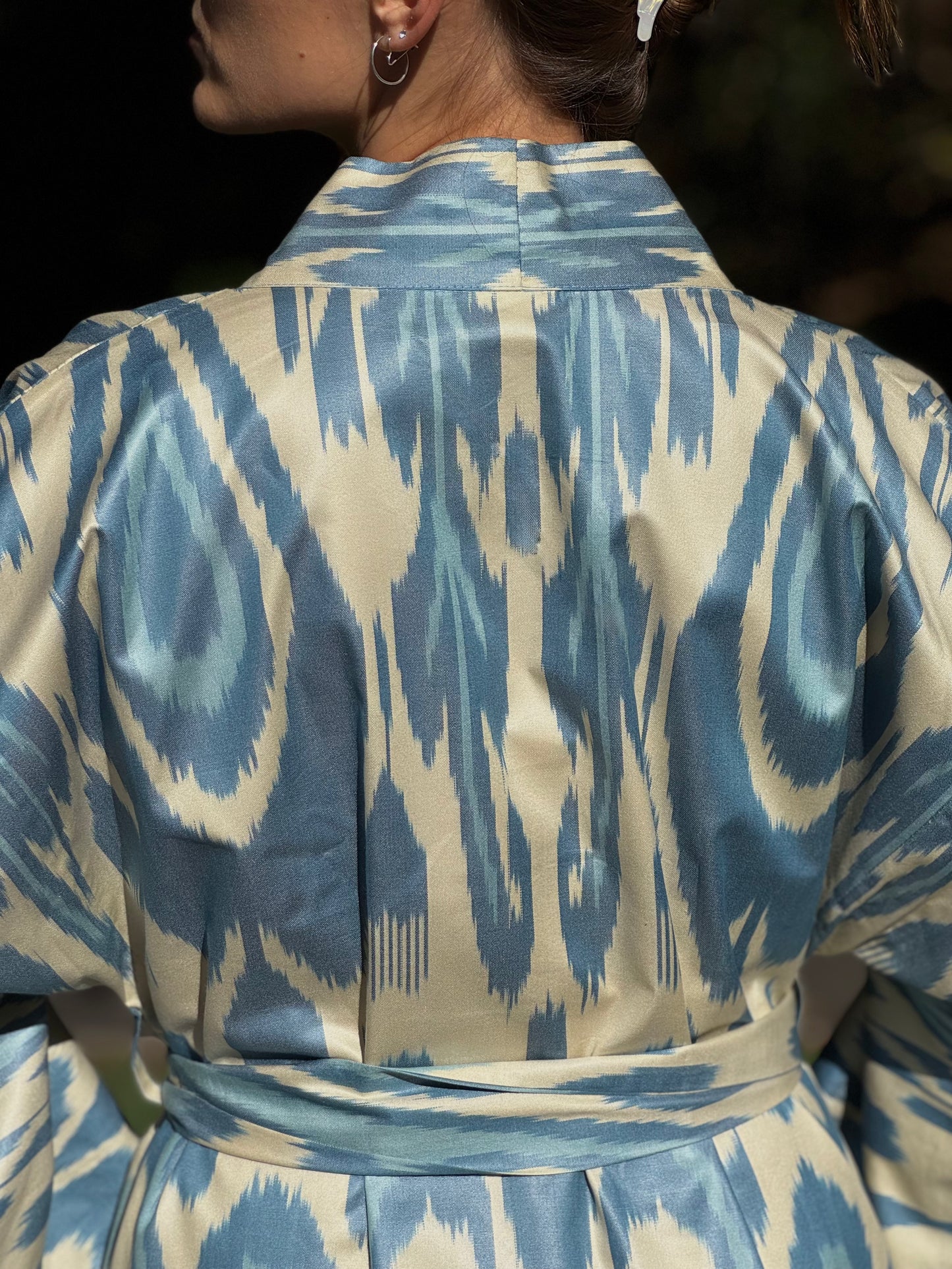 Blue & Beige Kaftan ‘Aral’