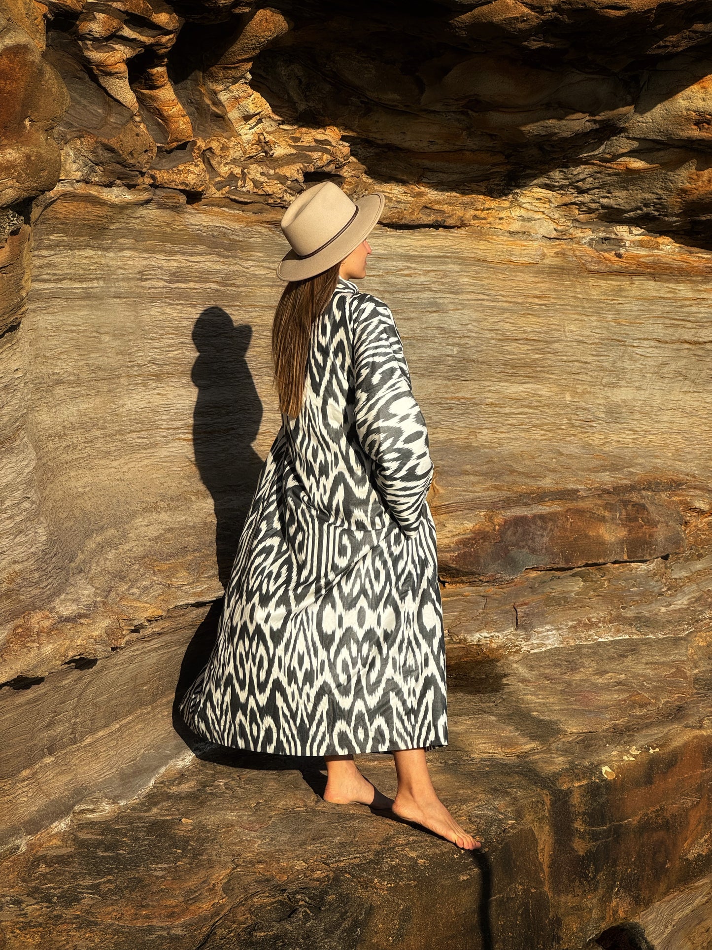 Black & White Kaftan 'Tashkent'